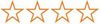 four orange outlined stars