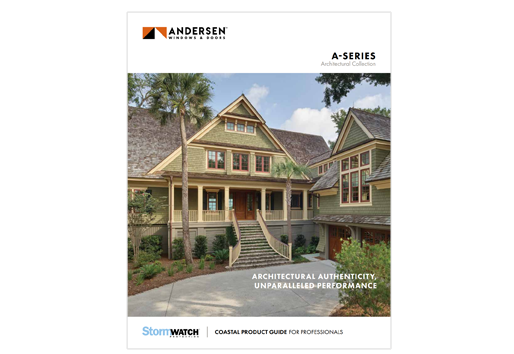 screenshot of andersen a-series coastal product guide cover 
