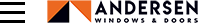 Andersen logo with hamburger menu for Perfect Match tool